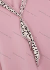 Wholesale Women's Turn-down Collar Shirt Sleeve Dalmatian Print Tie Plain Casual Blouse - Liuhuamall