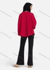 Wholesale Women's Casual Plain Mock Neck Long Sleeve Blouse 1372# - Liuhuamall