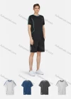 Wholesale Men's Sporty Round Neck Short Sleeve Striped Breathable T-Shirt - Liuhuamall
