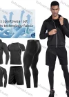 Wholesale Men's Sports Suit Fitness Outdoor Running Tight-Fitting & Training Quick Dry 5-Piece Set - Liuhuamall
