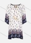 Wholesale Women's Casual Vintage Paisley Print Half Sleeve Notched Neck Midi Dress - Liuhuamall
