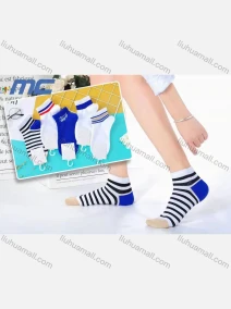 Wholesale Boys Comfy Letter Striped Print Crew Ankle Socks(10 Piece of Pack), LIUHUA CLOTHING WHOLESALE