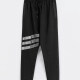 Men's Sporty Plain Reflective Stripes Drawstring Zipper Pockets Pants Black Clothing Wholesale Market -LIUHUA