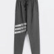Men's Sporty Plain Reflective Stripes Drawstring Zipper Pockets Pants Dim Gray Clothing Wholesale Market -LIUHUA