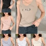 Wholesale Women's Casual Letter Print Ribbed Slim Fit Tank Top preview