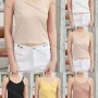 Wholesale Women's Casual Plain Spaghetti Strap Crop Cami Top W051# preview