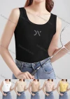 Wholesale Women's Casual Plain Scoop Neck Tank Top B899# - Liuhuamall