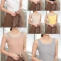 Wholesale Women's Casual Plain Letter Scoop Neck Contrast Tank Top B130# preview