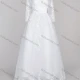 Wholesale Women's Glamorous Bateau Neck Embroidery Appliques Pearl Corset Bodice Classic Tulle Wedding Dress White Clothing Wholesale Market Liuhua