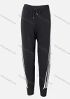 Wholesale Women's Rivet Detail Letter Graphic Drawstring Rib-Knit Pants - Liuhuamall