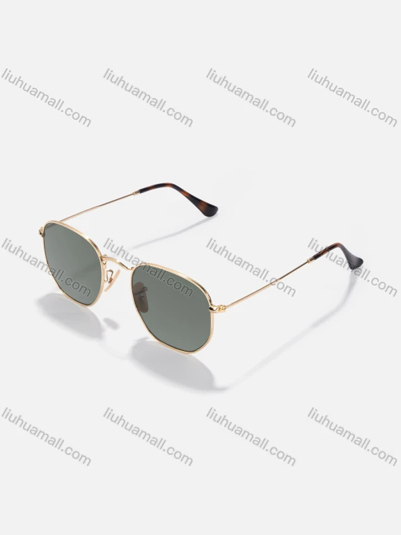 Wholesale Metal Square Frame Tortoiseshell Temple Solid Lenses Sunglasses