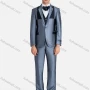 Wholesale Men's Formal Lapel Colorblock One Button Blazer & Waistcoat & Pants 3 Pieces Suit Set preview