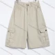 Wholesale Women's Casual Multi-Pocket Cargo Denim Shorts #JQ04 Khaki Clothing Wholesale Market Liuhua