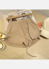 Wholesale Women's Casual Plain Drawstring High Waist Pants 639# - Liuhuamall