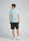 Wholesale Men's Cotton Casual Allover Tropical Print Short Sleeve Tee - Liuhuamall