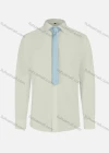 Wholesale Men's Business Plain Long Sleeve Shirt Woth Tie - Liuhuamall