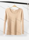 Wholesale Women's Casual Plain Round Neck Long Sleeve Sweater - Liuhuamall