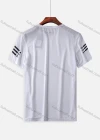 Wholesale Men's Quick Dry Workout Running Reflective Stripes Plain Jacquard Athletic T-Shirt 6623# - Liuhuamall