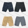 Wholesale Men's Casual Plaid Print Pockets Cargo Shorts preview