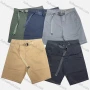 Wholesale Men's Casual Plain Patch Pocket Button Closure Shorts With Belt 16301# preview
