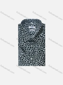 Wholesale Men's Casual Long Sleeve Allover Print Button Down Shirt UKS022-1#, LIUHUA CLOTHING WHOLESALE