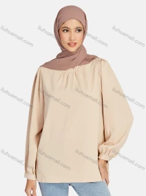 Wholesale Women's Casual Ruffle Neck Long Sleeve Blouse 1337#, LIUHUA CLOTHING WHOLESALE