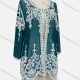 Wholesale Women's Elegant Floral Embroidery Round Neck Sheer Long Sleeve Cover Up Cardigan 47# Clothing Wholesale Market Liuhua