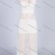 Wholesale Women's Vacation Plain Halter Hollow Out Crochet Drawstring Cover Up Midi Dress x87# White Clothing Wholesale Market Liuhua