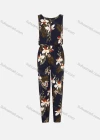 Wholesale Women's Sleeveless Bateau Neck Allover Floral Print Jumpsuit - Liuhuamall