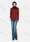Wholesale Women's Casual Plain Collared Long Sleeve Shirt 1169# - Liuhuamall