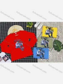 Wholesale Boy's Comfy Crew Neck Long Sleeve Letter Graphic T-Shirt, LIUHUA CLOTHING WHOLESALE