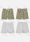 Wholesale Men's Vacation Regular Fit Striped Drawstring Beach Shorts - Liuhuamall