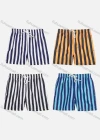 Wholesale Men's Vacation Regular Fit Striped Drawstring Beach Shorts - Liuhuamall