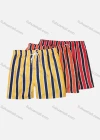 Wholesale Men's Vacation Regular Fit Striped Drawstring Beach Shorts - Liuhuamall