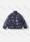 Wholesale Men's Fashion Long Sleeve Stand Collar Figure Print Puffer Coat 905# - Liuhuamall
