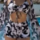 Wholesale Women's Vacation Adjustable Spaghetti Strap Bra & Trunk 2 Piece Bikini Swimsuit 1# Clothing Wholesale Market Liuhua