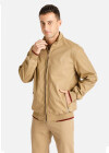 Wholesale Men's Casual Plain Stand Collar Long Sleeve Zipper Jacket - Liuhuamall