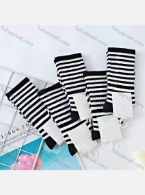 Wholesale Women's Casual Striped Print Cushioned Ankle Socks, LIUHUA CLOTHING WHOLESALE