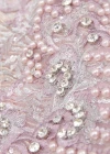 Wholesale Women's Elegant Sleeveless V Neck Sequin Pearl Lace Appliques Evening Dress - Liuhuamall