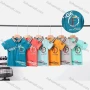 Wholesale Boy's Casual Letter Print Short Sleeve Modal Cotton Polo Shirt preview