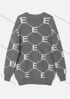 Wholesale Women's Casual Letter Long Sleeve V Neck Button Down Knit Cardigan OW0073# - Liuhuamall
