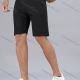 Wholesale Men's Plain Athletic Workout Drawstring Elastic Waist Shorts Y7146# Black Clothing Wholesale Market Liuhua