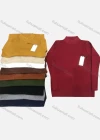 Wholesale Men's Casual Plain Mock Neck Long Sleeve Sweater - Liuhuamall