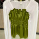 Women's Square Neck Lantern Sleeve Ruched Blouse 8# Clothing Wholesale Market -LIUHUA
