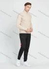 Wholesale Men's Slim Fit Turtleneck Plain Long Sleeve Rib-Knit Pullover Sweater - Liuhuamall