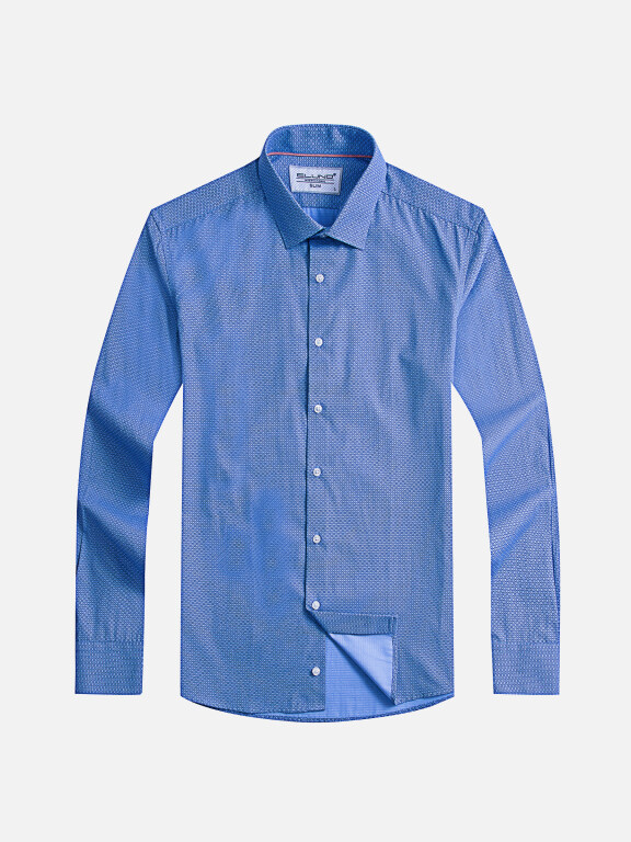 Men's Formal Collared Long Sleeve Allover Print Button Down Shirts, Clothing Wholesale Market -LIUHUA, Men, Men-s-Tops, Men-s-Hoodies-Sweatshirts