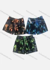 Wholesale Men's Casual Letter Graphic Flap Pockets Drawstring Shorts C153# - Liuhuamall