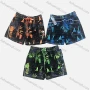 Wholesale Men's Casual Letter Graphic Flap Pockets Drawstring Shorts C153# preview