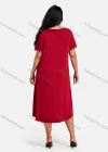 Wholesale Women's Plus Size Elegant Crew Neck Short Sleeve Embroidery Knee Length Dress - Liuhuamall