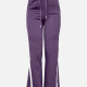 Women's Casual Drawstring Striped Flare Pant 54# Clothing Wholesale Market -LIUHUA